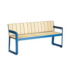 Vestre Air bench with backrest