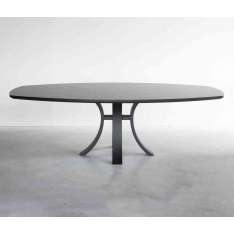 Van Rossum Kops Slim semi-oval table