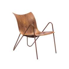 VANK PEEL wood lounge armchair