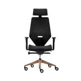 VANK V6 swivel chair, upholstered with headrest