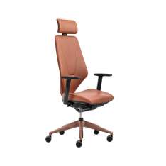 VANK V6 swivel chair, fully upholstered with headrest