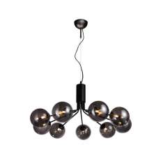 Valaisin Grönlund Glasgow 9 Black Pendant Light