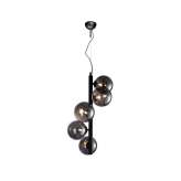 Valaisin Grönlund Glasgow 5 Vertical Black Pendant Light