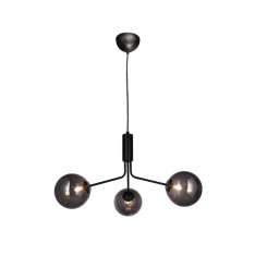 Valaisin Grönlund Glasgow 3 Black Pendant Light