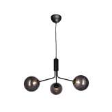 Valaisin Grönlund Glasgow 3 Black Pendant Light