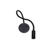 Valaisin Grönlund Flexible Black Wall Light