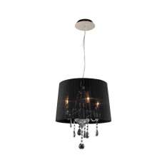 Valaisin Grönlund Crystal Small Black Pendant Light