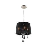 Valaisin Grönlund Crystal Small Black Pendant Light