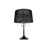 Valaisin Grönlund Crystal Black Blackchrome Table Lamp