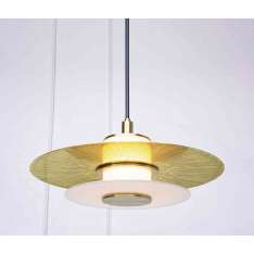 Trella Klein | Pendant - 24 inch (Klein etch / Satin brass)