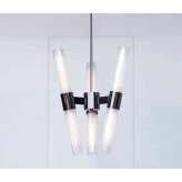 Trella Dixie | 6 Light Chandelier (Polished black nickel)