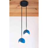 Trella Benedict | 2 Light Cluster (Prussian blue)