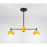 Trella Benedict | 2 Light Chandelier (Canaray / Blackened brass)