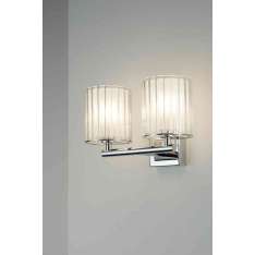 Tom Kirk Lighting Flute Wall Light Double IP44