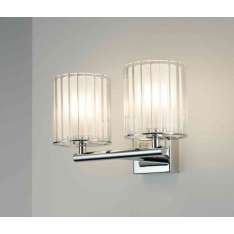 Tom Kirk Lighting Flute Wall Light Double chrome