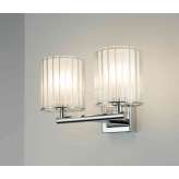 Tom Kirk Lighting Flute Wall Light Double chrome