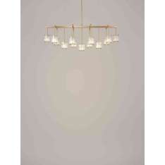 Tom Kirk Lighting Flute Beam Chandelier 13-arm