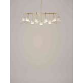 Tom Kirk Lighting Flute Beam Chandelier 13-arm