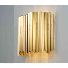 Tom Kirk Lighting Facet Wall Light polished gold