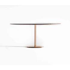 Time & Style The bronze oval pillar table