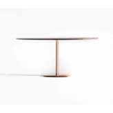 Time & Style The bronze oval pillar table