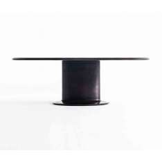 Time & Style Elliptical cylinder casting bronze table