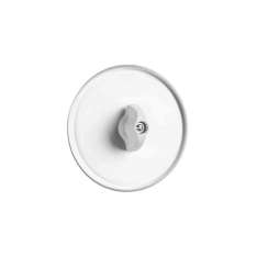 THPG Over-centre rotary switch white glass duroplast