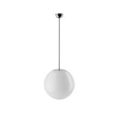 THPG Opal glass globe, pendant tube 80cm