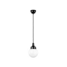 THPG Pendant lamp Bakelite opal glass, globe