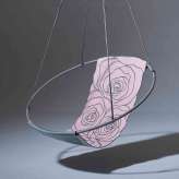 Studio Stirling Sling Hanging Chair - Rose Machine-Stiched