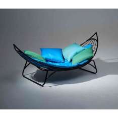 Studio Stirling Melon Hammock Lounger Chair on Base stand
