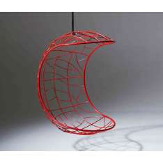 Studio Stirling Lucky Bean Hanging Chair Swing Seat Red