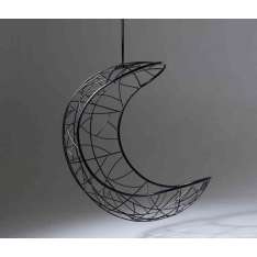 Studio Stirling Lucky Bean Hanging Chair Swing Seat Black