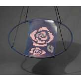 Studio Stirling Embroidery Hanging Chair Swing Seat ROSES