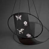 Studio Stirling Embroidery Hanging Chair Swing Seat ICONS