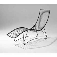Studio Stirling Curve Wave Lounger Swing Chair on Base stand