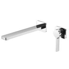 Steinberg 230 1824 3 Wall mounted single lever basin mixer (Finish set)