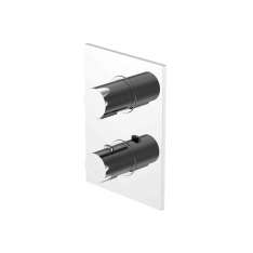 Steinberg 120 4102 1 Finish set for concealed thermostatic mixer with temperature and volume control
