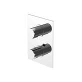 Steinberg 120 4102 1 Finish set for concealed thermostatic mixer with temperature and volume control