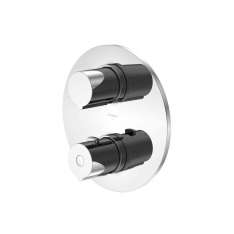 Steinberg 100 4102 1 Finish set for concealed thermostatic mixer with temperature and volume control