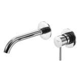 Steinberg 100 1814 3 Wall mounted single lever basin mixer (Finish set)
