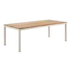 solpuri Classic Alu Teak Dining Table