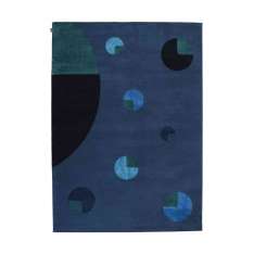 Softicated Planets | Rectangular Rug (Blues)