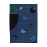 Softicated Planets | Rectangular Rug (Blues)