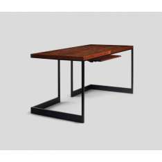 Skram wishbone slab top desk