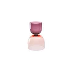 SkLO Crescent Vessel Shape 1 Plum/Copper Ruby
