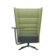 sitland Cell 128 swivel high-back armchair with 4-spoke base