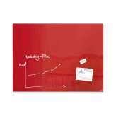 Sigel Magnetic Glass Board Artverum, red 135 x 105 cm