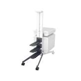 Sigel add-on set for "Workplace" office caddy MI200, to convert the caddy to a two-sided mobile pedestal