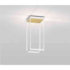 serien.lighting REFLEX² S 450 white | pyramid structure gold